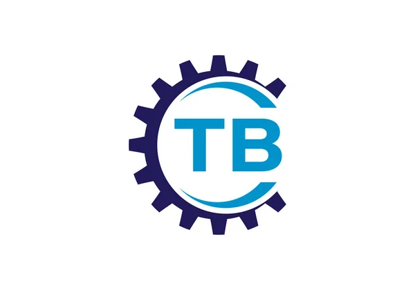 İlk Monogram Harf T B Logo Tasarım Vektör Şablonu. T B Harfi Logo Tasarımı