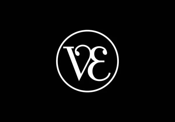 Початкова Монограма Літера Дизайн Логотипу Векторний Шаблон Електронна Літера Дизайн — стоковий вектор