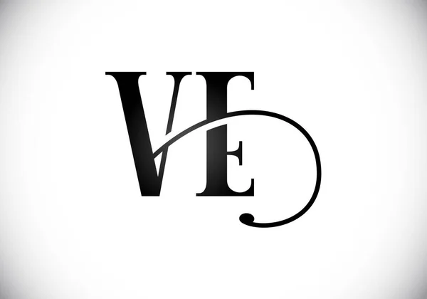 Inledande Monogram Bokstav Logotyp Design Vektor Mall Bokstavslogotyp Design — Stock vektor