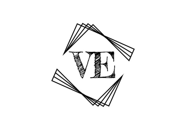 Počáteční Monogram Písmeno Logo Design Vektorové Šablony Design Písmene — Stockový vektor