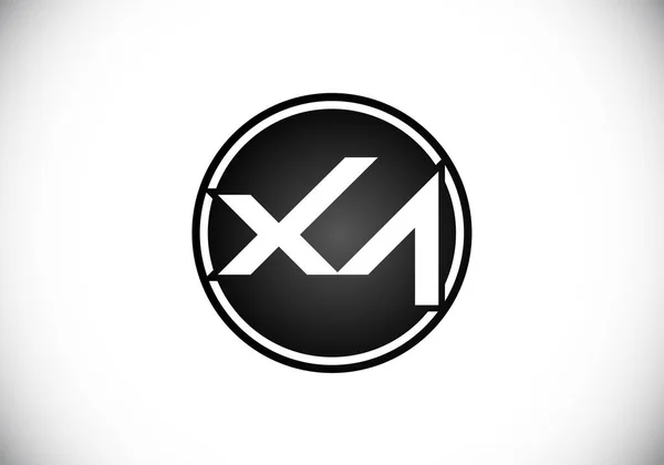 Inledande Monogram Bokstav Logo Design Vector Mall Bokstavslogotyp Design — Stock vektor