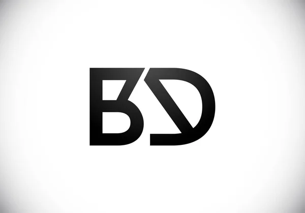 初始字母B D标志设计向量模板 D字母标志设计 — 图库矢量图片