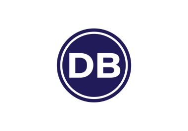 İlk Monogram D B Logo Tasarım Vektör Şablonu. D B Harfi Logo Tasarımı