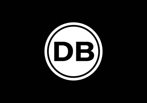Initialt Monogram Brev Logo Design Vektormal Bokstavlogodesign – stockvektor