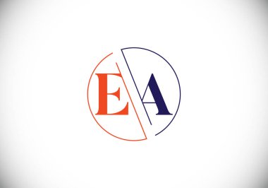 E A Başlangıç Harfi Logosu Tasarımı, Şirket İş Kimliği için Grafik Alfabe Sembolü