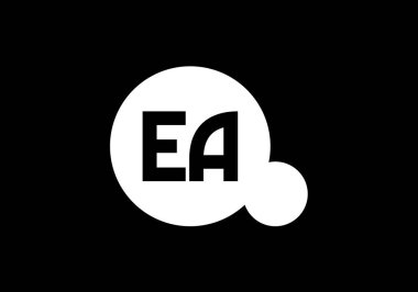 E A Başlangıç Harfi Logosu Tasarımı, Şirket İş Kimliği için Grafik Alfabe Sembolü