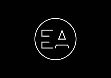 E A Başlangıç Harfi Logosu Tasarımı, Şirket İş Kimliği için Grafik Alfabe Sembolü