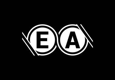 E A Başlangıç Harfi Logosu Tasarımı, Şirket İş Kimliği için Grafik Alfabe Sembolü