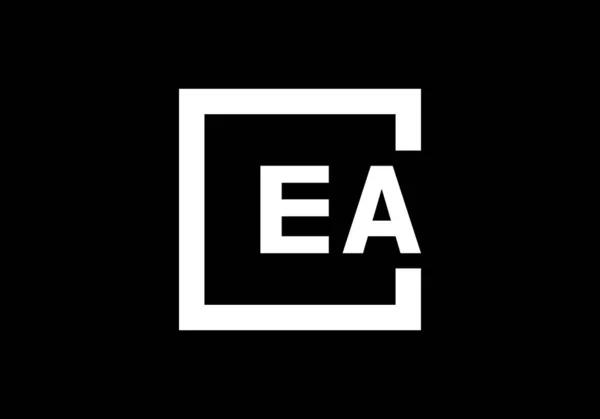 E公司业务身份的初始字母标识设计 图形字母符号 — 图库矢量图片