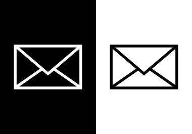 Web sitesi veya mobil uygulama için mesaj vektör simgesi, Modern basit düz vektör çizimi