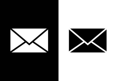 Web sitesi veya mobil uygulama için mesaj vektör simgesi, Modern basit düz vektör çizimi