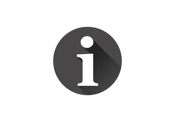 Информационная Иконка Векторной Иллюстрации Значок Вектора Логотипа — стоковый вектор