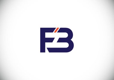 F B İlk Harf Logosu Tasarımı, Şirket İş Kimliği için Grafik Alfabe Sembolü
