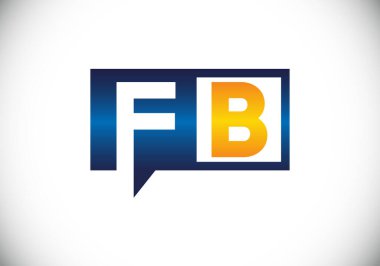 F B İlk Harf Logosu Tasarımı, Şirket İş Kimliği için Grafik Alfabe Sembolü