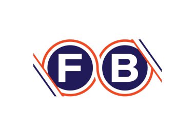 F B İlk Harf Logosu Tasarımı, Şirket İş Kimliği için Grafik Alfabe Sembolü