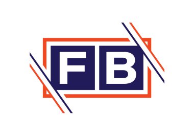 F B İlk Harf Logosu Tasarımı, Şirket İş Kimliği için Grafik Alfabe Sembolü