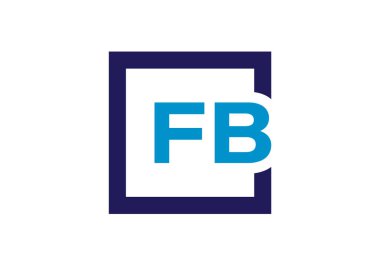 F B İlk Harf Logosu Tasarımı, Şirket İş Kimliği için Grafik Alfabe Sembolü