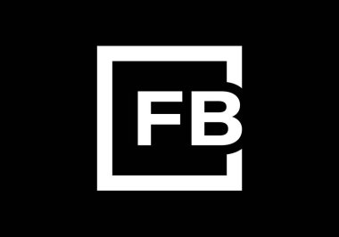 F B İlk Harf Logosu Tasarımı, Şirket İş Kimliği için Grafik Alfabe Sembolü