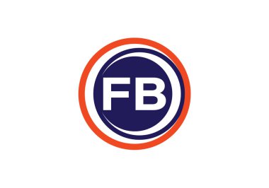 F B İlk Harf Logosu Tasarımı, Şirket İş Kimliği için Grafik Alfabe Sembolü