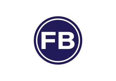 F B İlk Harf Logosu Tasarımı, Şirket İş Kimliği için Grafik Alfabe Sembolü
