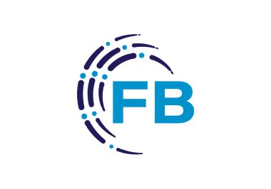F B İlk Harf Logosu Tasarımı, Şirket İş Kimliği için Grafik Alfabe Sembolü