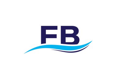 F B İlk Harf Logosu Tasarımı, Şirket İş Kimliği için Grafik Alfabe Sembolü