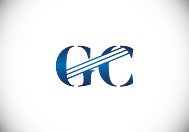 G C İlk Harf Logosu Tasarımı, Şirket İş Kimliği için Grafik Alfabe Sembolü