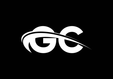 G C İlk Harf Logosu Tasarımı, Şirket İş Kimliği için Grafik Alfabe Sembolü