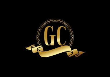 G C İlk Harf Logosu Tasarımı, Şirket İş Kimliği için Grafik Alfabe Sembolü