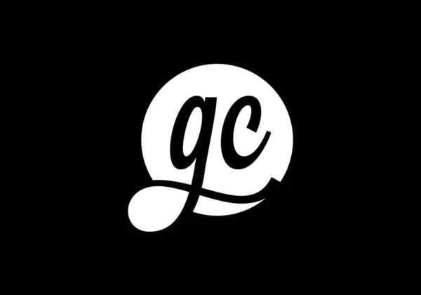 Gc公司业务身份首字母标识设计 图形字母符号 — 图库矢量图片