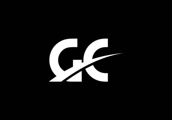 Harf Logosu Tasarımı Şirket Kimliği Için Grafik Alfabe Sembolü — Stok Vektör