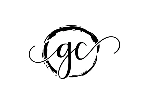 Gc公司业务身份首字母标识设计 图形字母符号 — 图库矢量图片