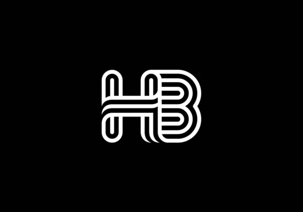 Carta Inicial Design Logo Alfabeto Gráfico Símbolo Para Identidade Empresarial — Vetor de Stock