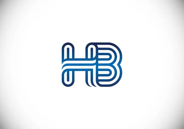 Lettera Iniziale Logo Design Alfabeto Grafico Simbolo Corporate Business Identity — Vettoriale Stock