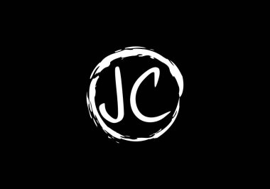 J C İlk Harf Logosu Tasarımı, Şirket İş Kimliği için Grafik Alfabe Sembolü