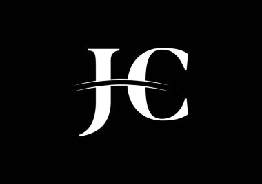 J C İlk Harf Logosu Tasarımı, Şirket İş Kimliği için Grafik Alfabe Sembolü