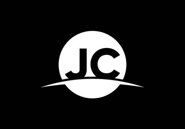 J C İlk Harf Logosu Tasarımı, Şirket İş Kimliği için Grafik Alfabe Sembolü