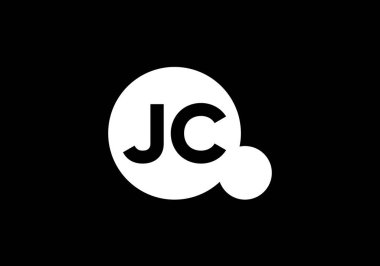 J C İlk Harf Logosu Tasarımı, Şirket İş Kimliği için Grafik Alfabe Sembolü