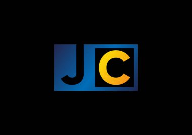 J C İlk Harf Logosu Tasarımı, Şirket İş Kimliği için Grafik Alfabe Sembolü
