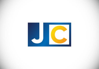 J C İlk Harf Logosu Tasarımı, Şirket İş Kimliği için Grafik Alfabe Sembolü