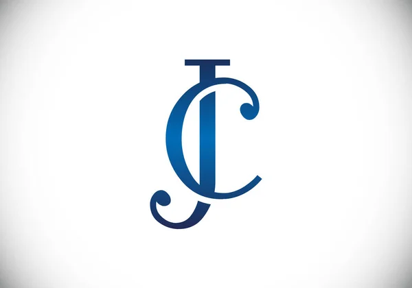 Letra Inicial Design Logo Símbolo Alfabeto Gráfico Para Identidade Empresarial — Vetor de Stock