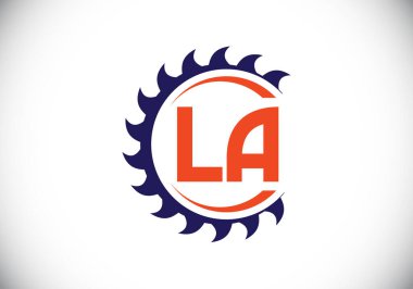 Baş Monogram Harf L Logo Tasarım Vektör Şablonu. Bir monogram logosu.