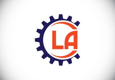 Baş Monogram Harf L Logo Tasarım Vektör Şablonu. Bir monogram logosu.