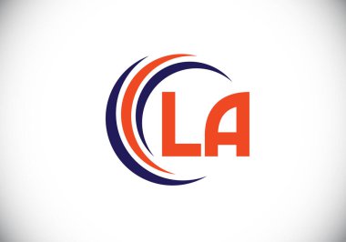 Baş Monogram Harf L Logo Tasarım Vektör Şablonu. Bir monogram logosu.