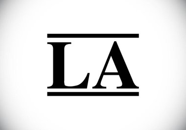 Baş Monogram Harf L Logo Tasarım Vektör Şablonu. Bir monogram logosu.