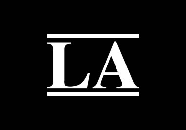 Baş Monogram Harf L Logo Tasarım Vektör Şablonu. Bir monogram logosu.