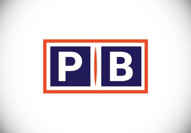 P B İlk Harf Logosu Tasarımı, Şirket İş Kimliği için Grafik Alfabe Sembolü