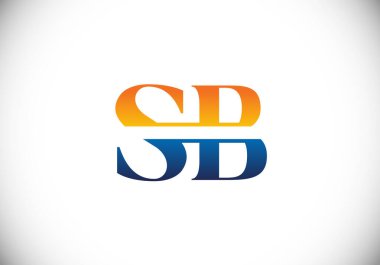 S B İlk Harf Logosu Tasarım Vektör Şablonu. S B monogram Logosu.