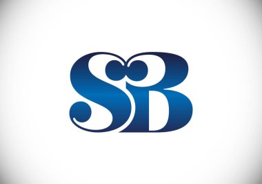 S B İlk Harf Logosu Tasarım Vektör Şablonu. S B monogram Logosu.