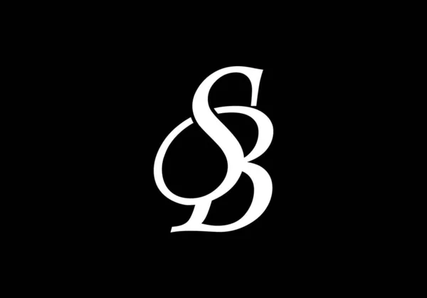 Начальное Письмо Логотип Дизайн Векторного Шаблона Monogram Logo — стоковый вектор